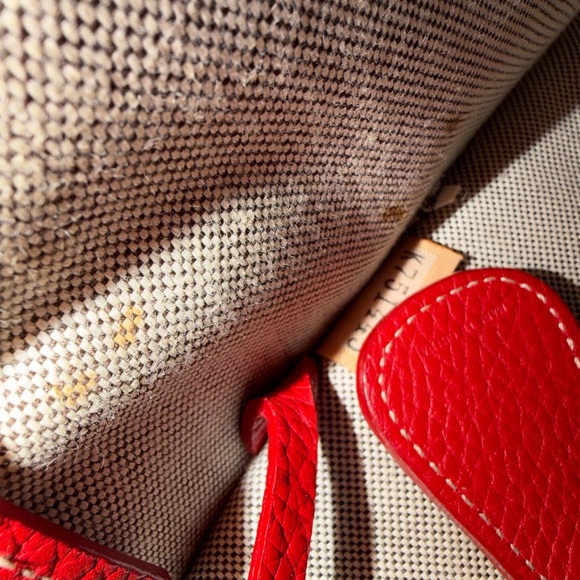 Dooney & Bourke Red Satchel Bag - Picture 8 of 9